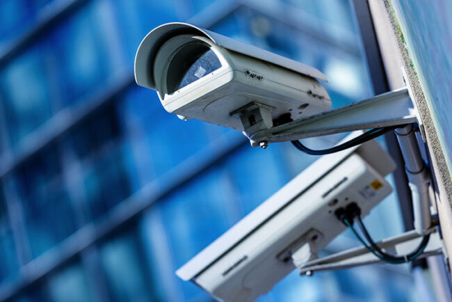 two cameras being used in a Security Camera System in Denver, Colorado Springs, Vail, Fort Collins, Front Range, CO, Boulder